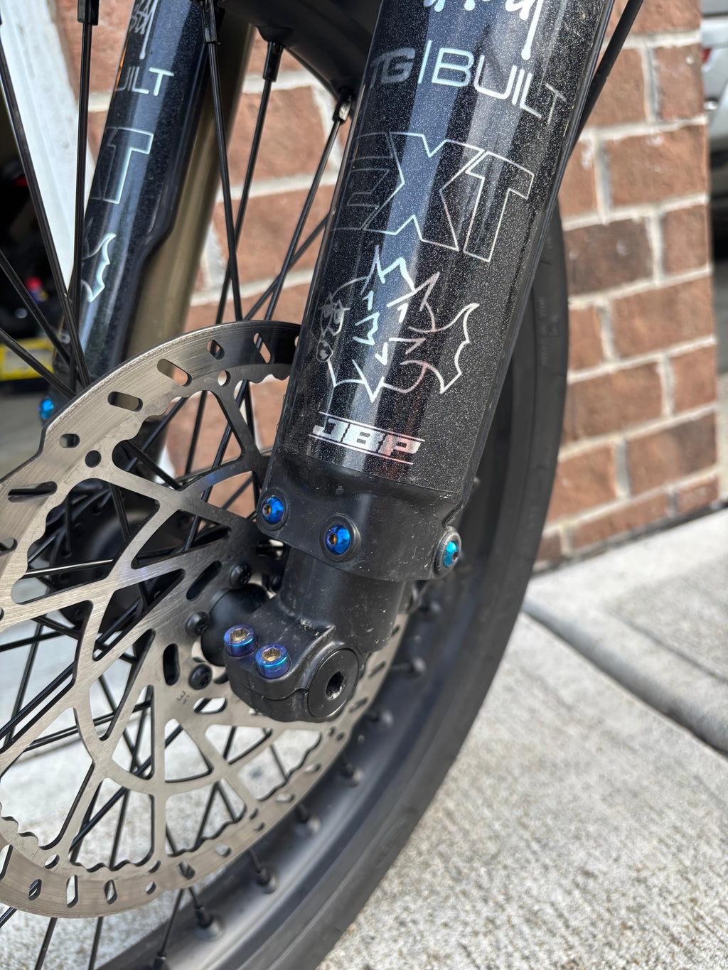 Fork Guard Titanium Bolts.