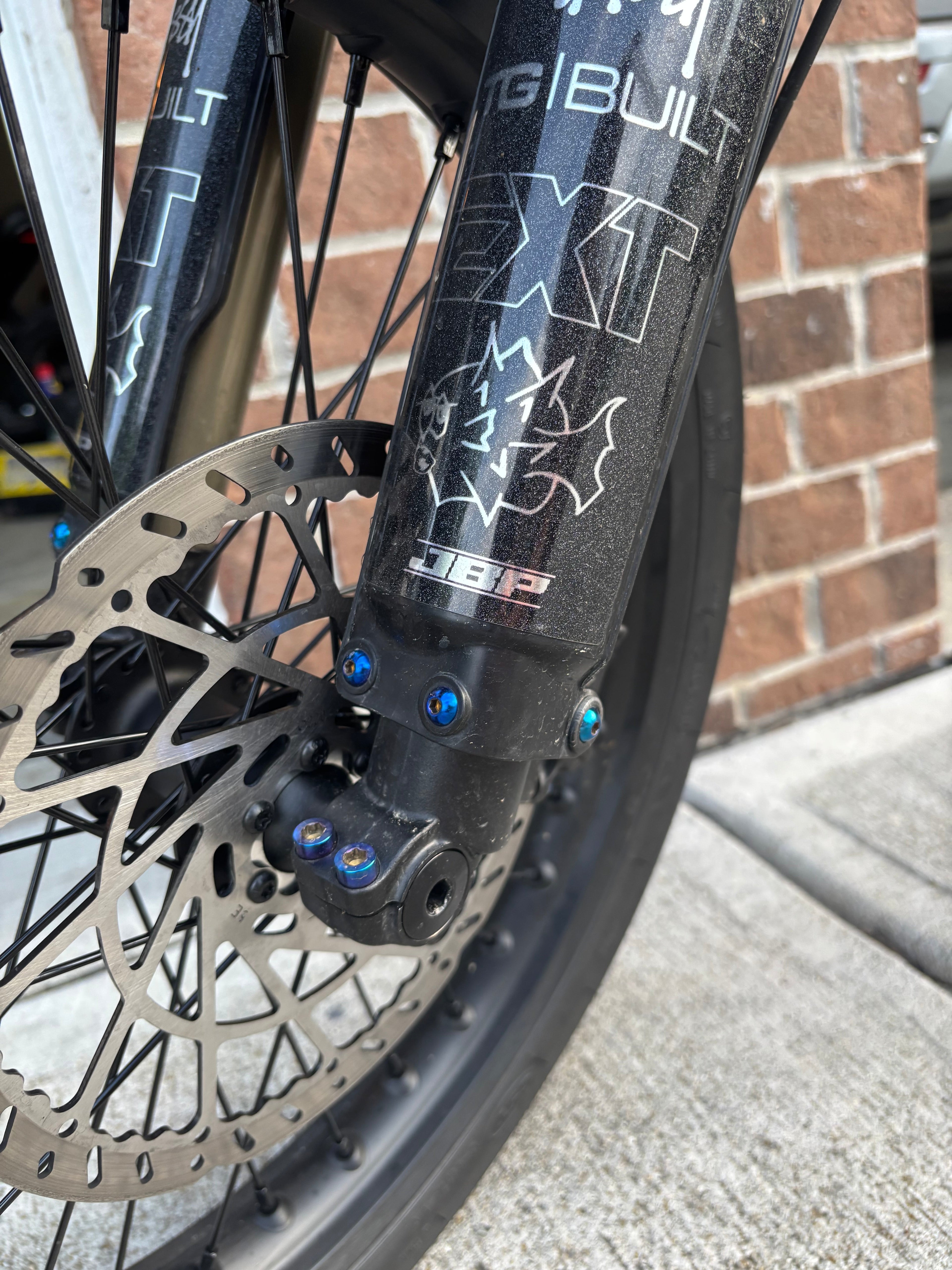 Fork Guard Titanium Bolts.