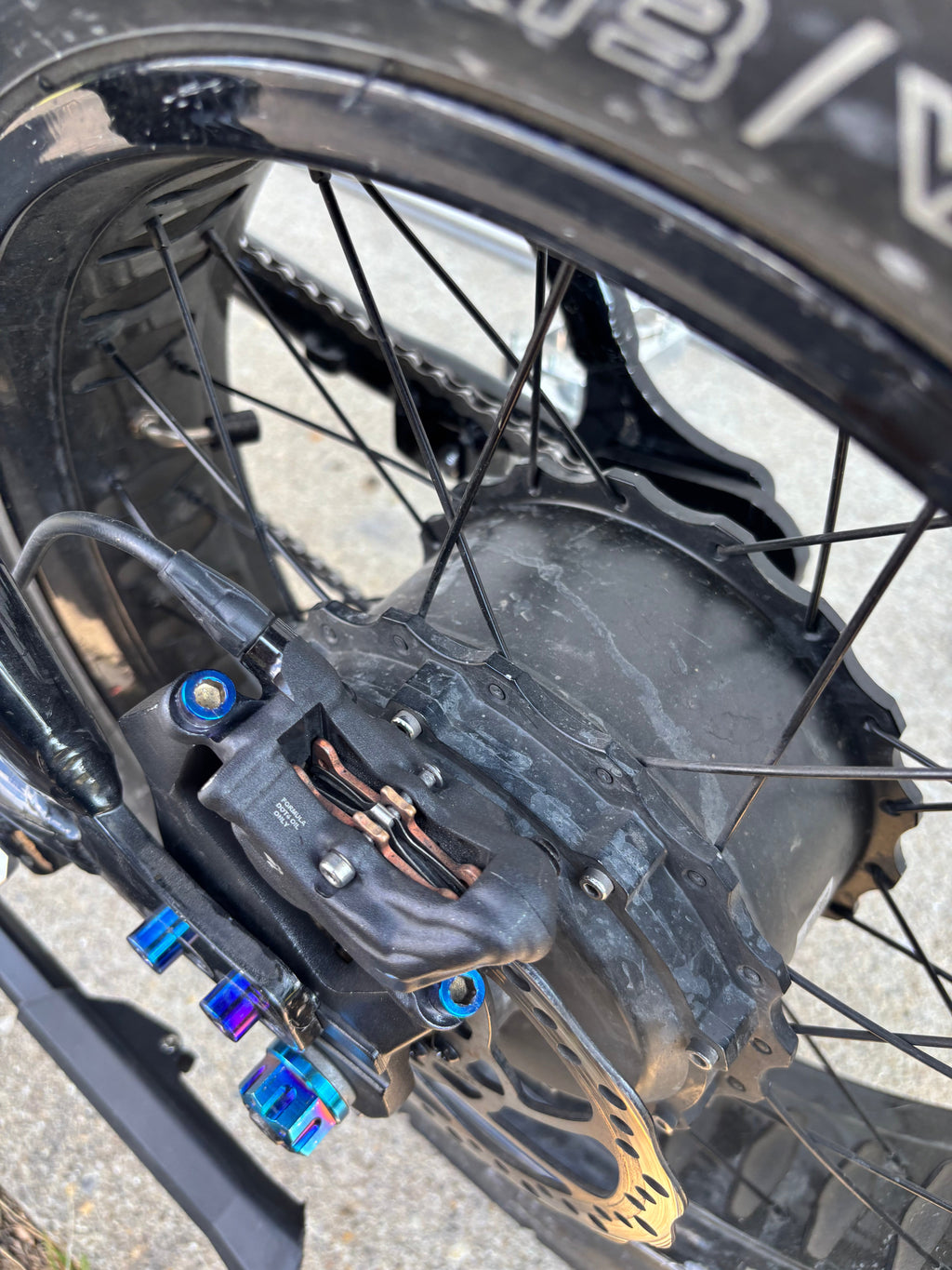 Brake Caliper Titanium Bolts.