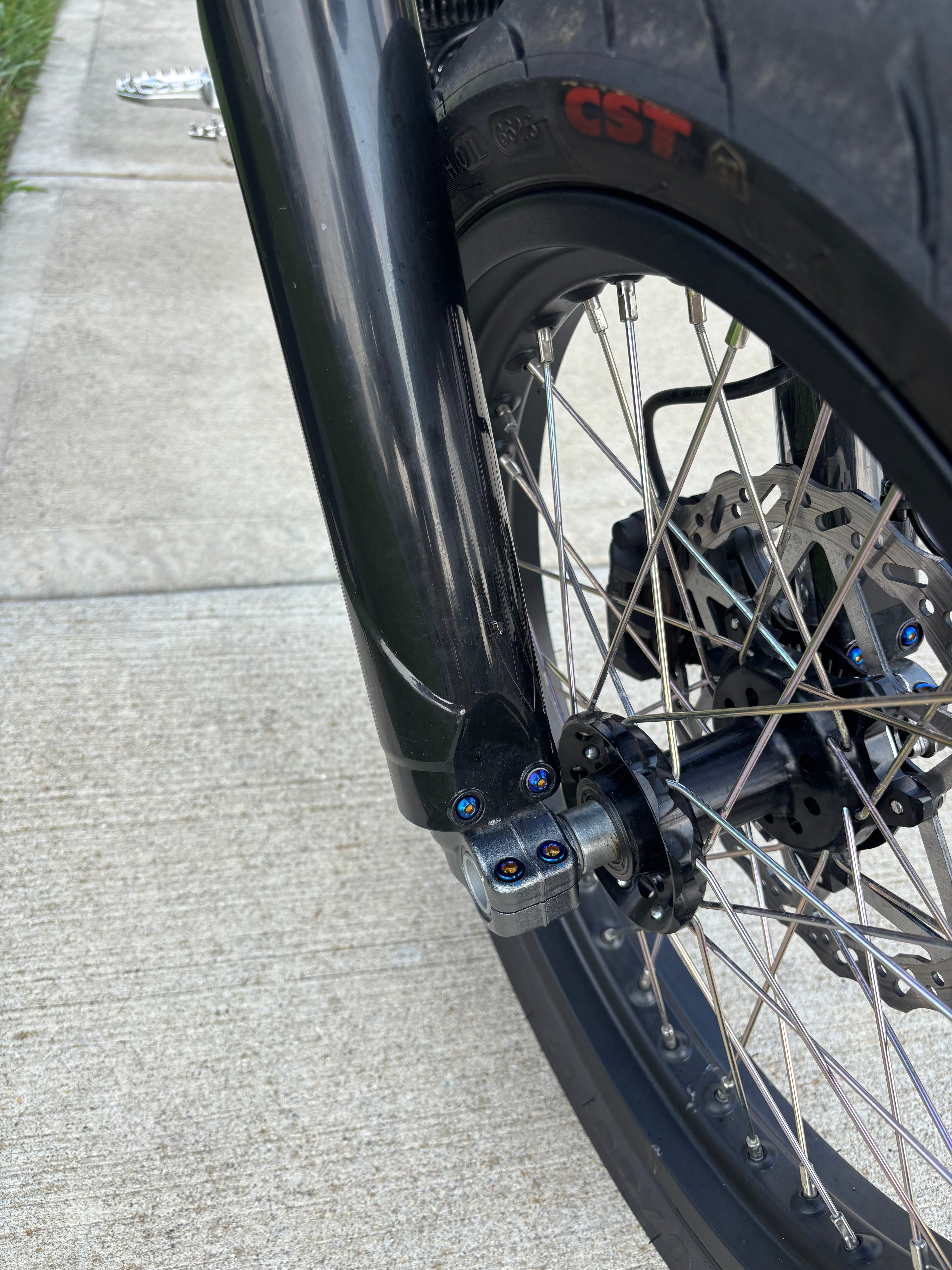 Fork Guard Titanium Bolts.