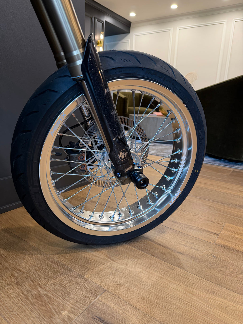 Meryx Wide Chrome Supermotos (4.25 Rear/3.5 Front)